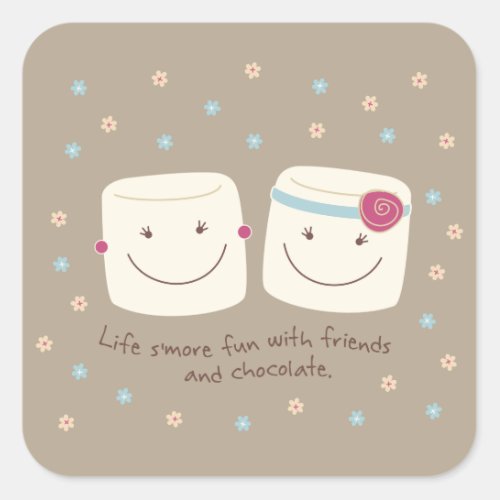 Marshmallow Friends and Chocolate Stickers
