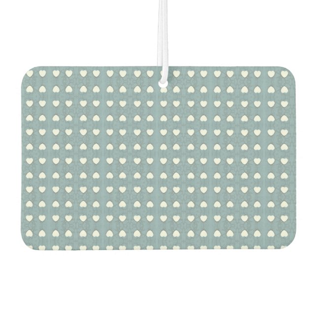 Marshmallow Hearts Air Freshener (Front)