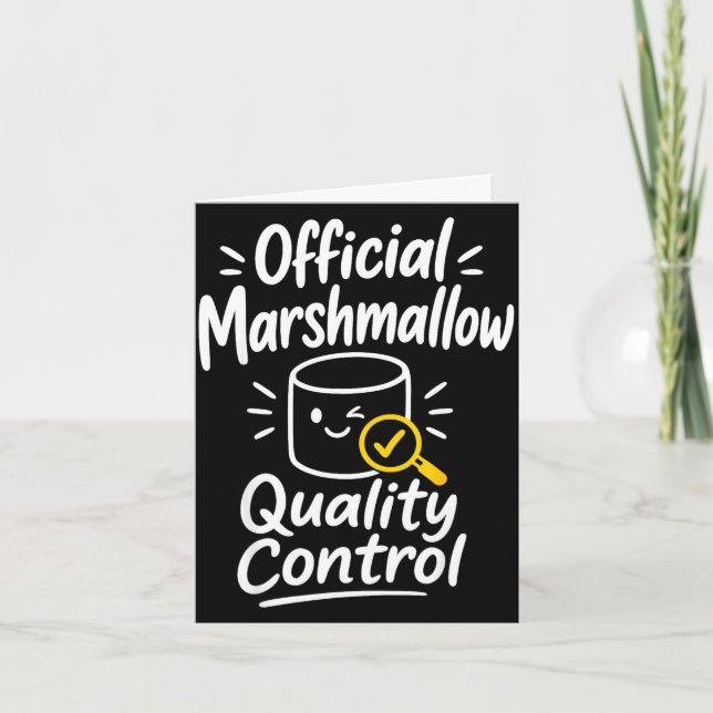 Marshmallow humor campfire s'mores  card (Front)