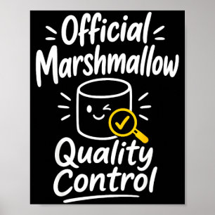 Marshmallow humor campfire s'mores poster