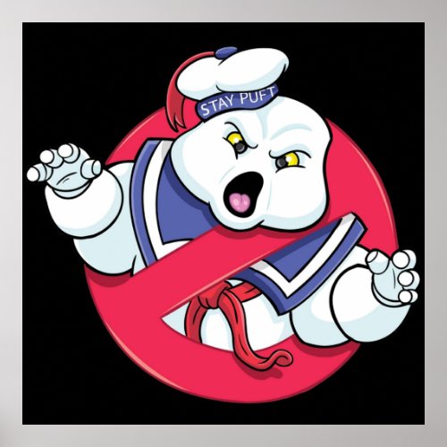 Marshmallow Man Stay Puft and Cool Cartoon Poster