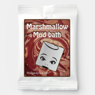 Marshmallow mud bath funny cute whimsical  hot chocolate drink mix