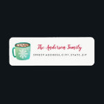 Marshmallow Mug Christmas Return Address Label<br><div class="desc">More Fun Christmas Address Labels in the Little Bayleigh Store!</div>