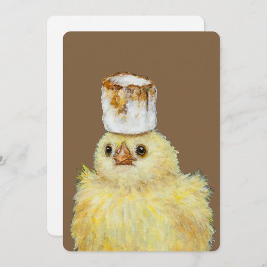 Marshmallow Peep flat card (Front/Back)