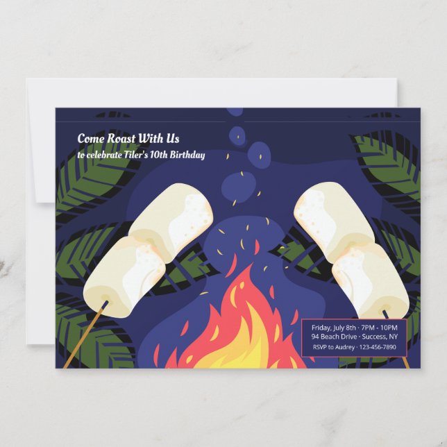 Marshmallow Roast Invitation (Front)