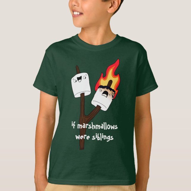 Marshmallow Siblings T-Shirt (Front)