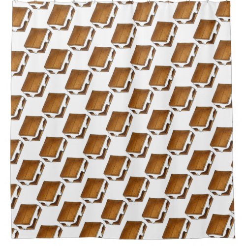 Marshmallow Smores Smore Foodie Shower Curtain