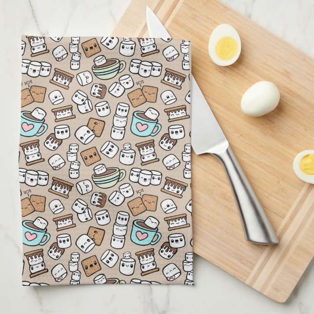 Marshmallow Treats Kitchen Towel (Quarter Fold)