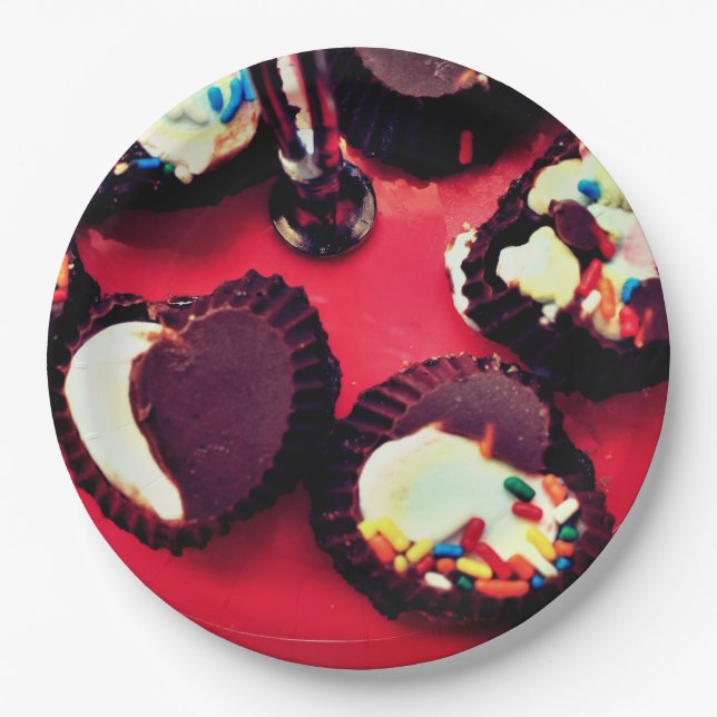Marshmallow Truffles Paper Plates (Front)