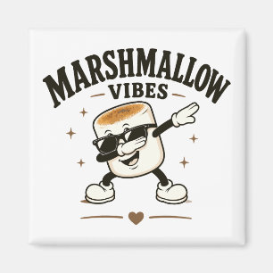 Marshmallow vibes magnet
