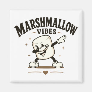 Marshmallow vibes magnet
