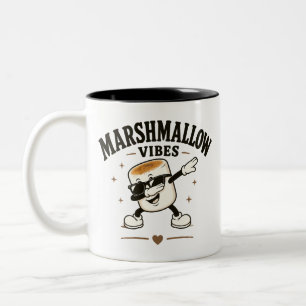 Marshmallow vibes Two-Tone coffee mug
