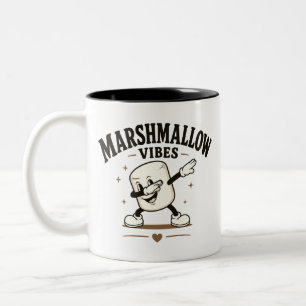 Marshmallow vibes Two-Tone coffee mug