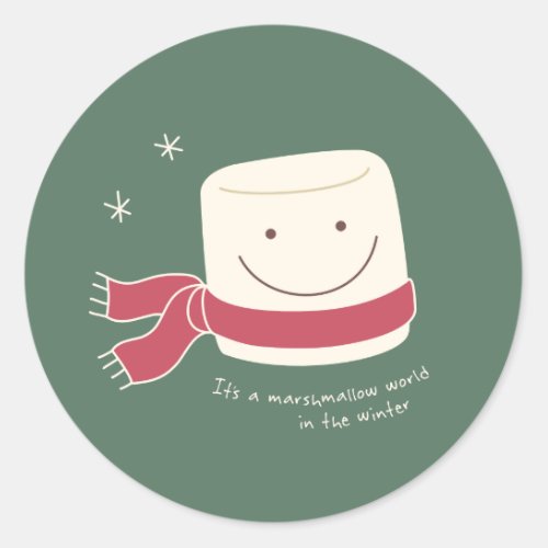Marshmallow World Christmas Stickers