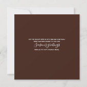 Marshmallows Chocolate Brown Company Christmas Invitation (Back)