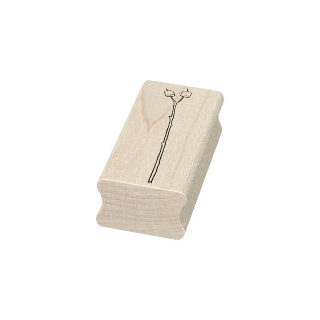 Marshmallows on a Stick Rubber Stamp (Stamp)