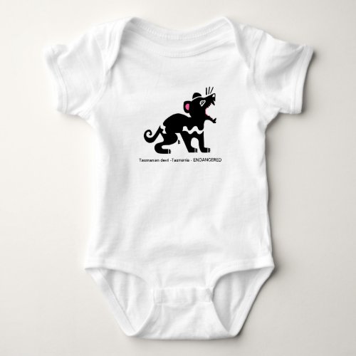 Marsupial _Cute Tasmanian DEVIL_ Wildlife _ Nature Baby Bodysuit