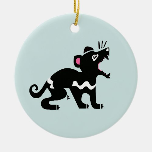 Marsupial _ I love Tasmanian DEVILS _ Australia Ceramic Ornament