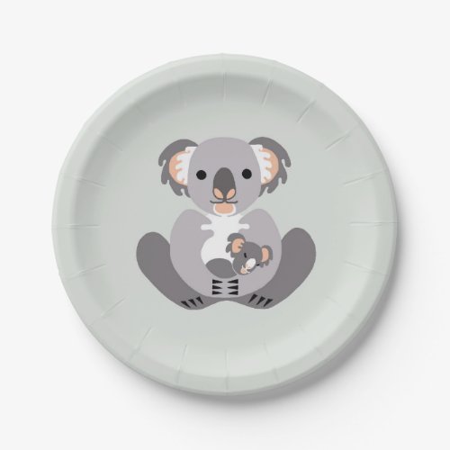 Marsupial _ KOALA _ Aussie wildlife  _ Green Party Paper Plates