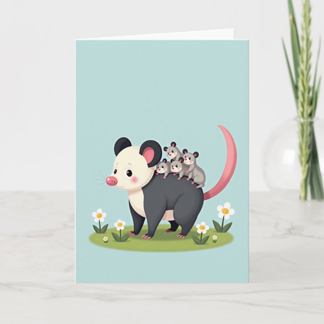Marsupial Mothers Day Art Card (Front)