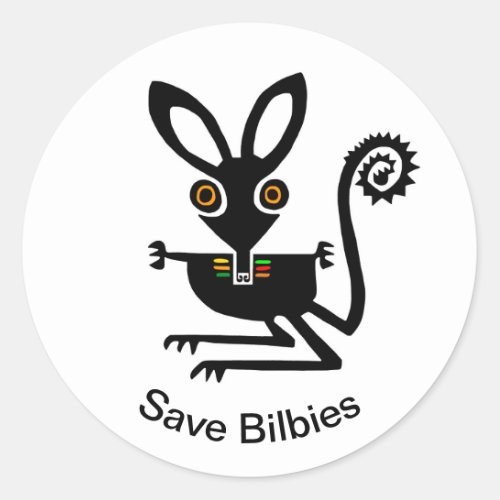 Marsupial _ Save BILBIES_ Animal activist _ Nature Classic Round Sticker