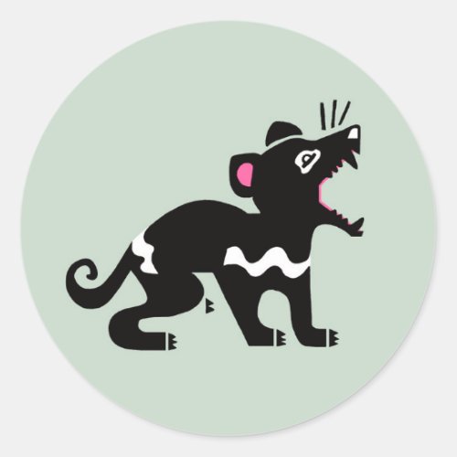 Marsupial _  Tasmanian DEVIL _ Endangered animal  Classic Round Sticker