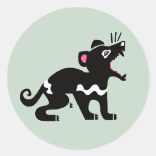 Marsupial - Tasmanian DEVIL - Endangered animal Classic Round Sticker