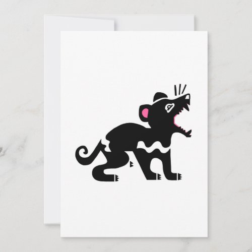 Marsupial _ Tasmanian DEVIL _Endangered animal _ Holiday Card