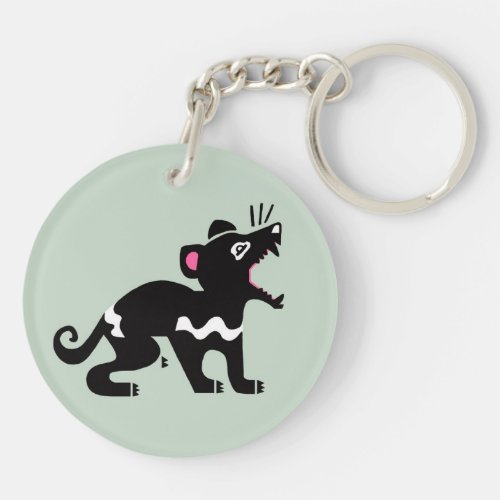 Marsupial _ Tasmanian DEVIL _ Endangered animal _  Keychain