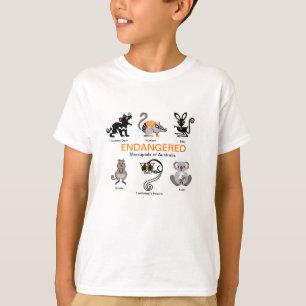 MARSUPIALS -Endangered animal graphics - T-Shirt