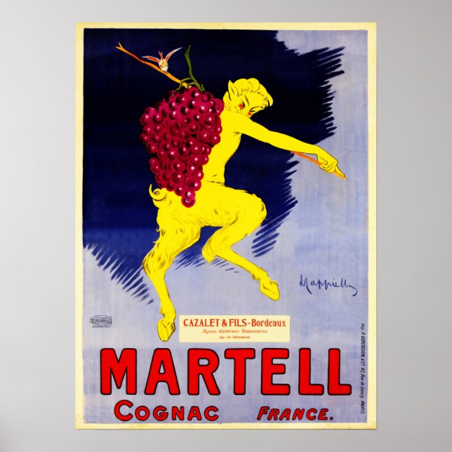 MARTELL COGNAC France Art Deco Leonetto Cappiello Poster (Front)