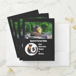 Marten Secret Forest Club Photo Monogram Pocket Folder
