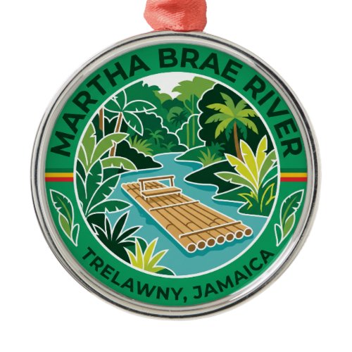 Martha Brae River Jamaica Metal Ornament