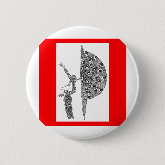 martha graham dancing button (Front)
