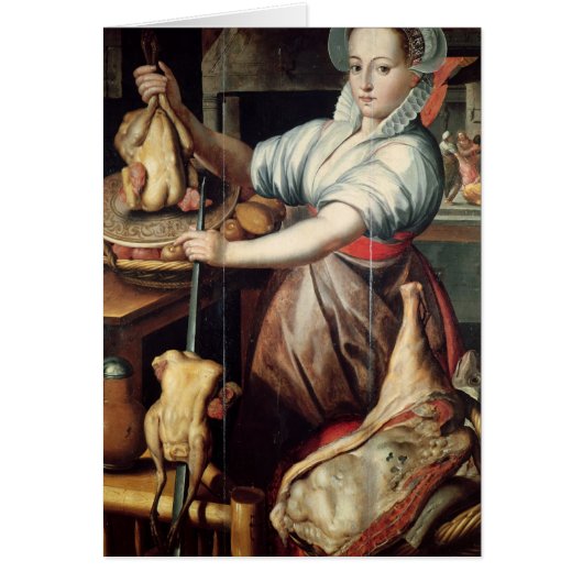 Martha Preparing Dinner for Jesus Cards (Front)