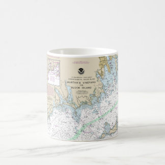 Martha’s Vineyard to Block Island Nautical Chart Coffee Mug