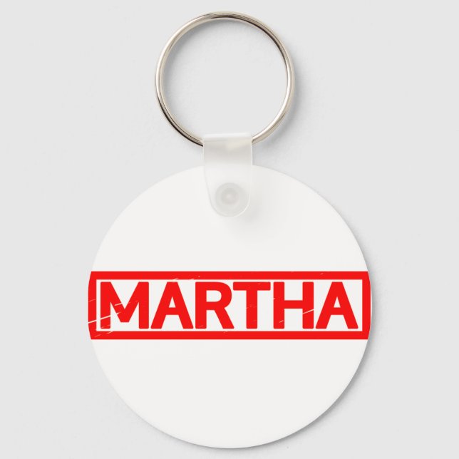 Martha Stamp Keychain (Front)