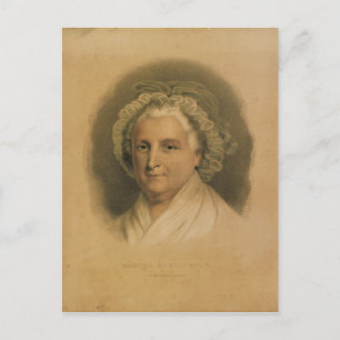 Martha Washington Portrait by Ives Postcard