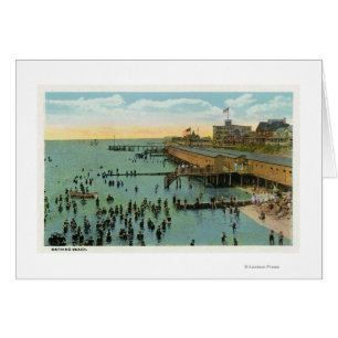 Martha's Vineyard, Aerial View of the Beach Cards
