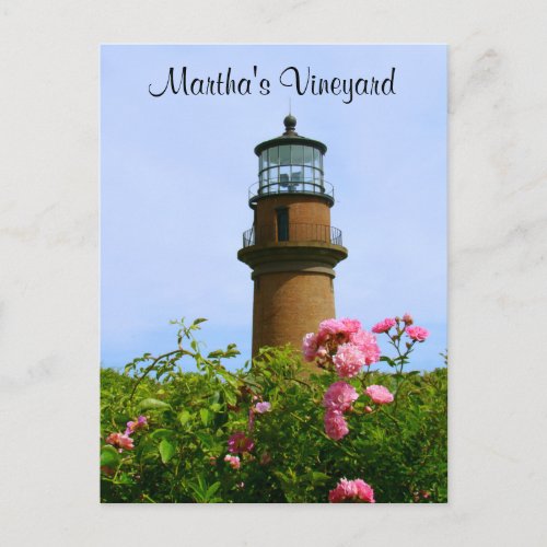 Marthas Vineyard Aquinnah Lighthouse Post Card