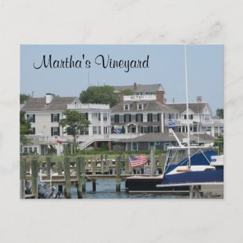 Martha's Vineyard Cape Cod  Edgartown Ma Post Card by LoveandSerenity at Zazzle