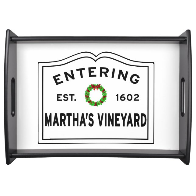 Martha's Vineyard Christmas  Serving Tray (Front)