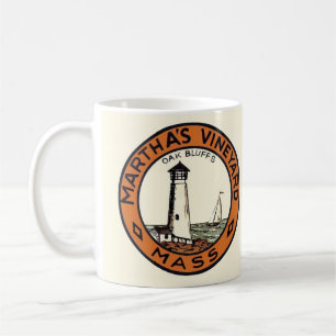 Martha's Vineyard Circle Decal Coffee Mug