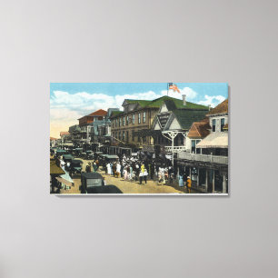 Martha's Vineyard, Circuit Avenue Scene Canvas Print