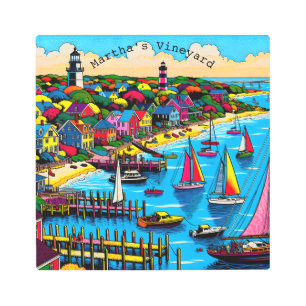 Martha's Vineyard   Colorful Abstract Art