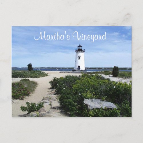 Marthas Vineyard Edgartown Lighthouse Post Card
