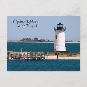martha's Vineyard, Edgartown Lighthouse Post Card