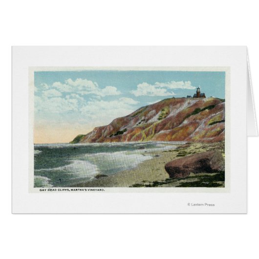 Martha's Vineyard, Gay Head Cliffs View Cards (Front Horizontal)