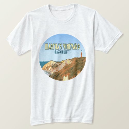 Marthas Vineyard Gay Head Lighthouse Massachusetts T_Shirt