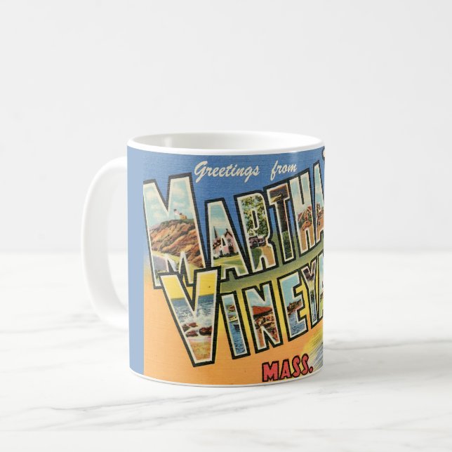 Marthas Vineyard Greetings Mug (Front Left)